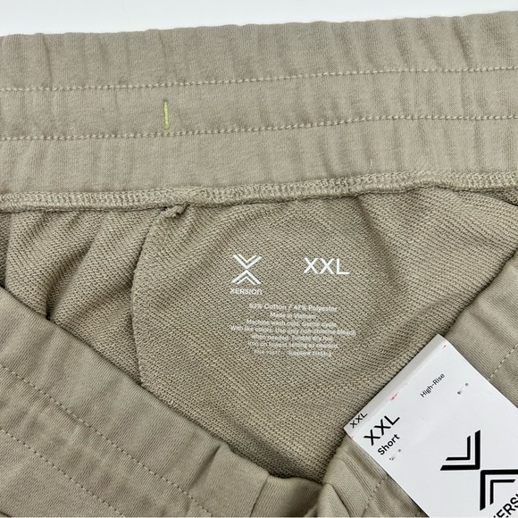 Xersion Women’s Beige High Rise Drawstring Waist Workout Shorts Size XXL - Picture 7 of 7